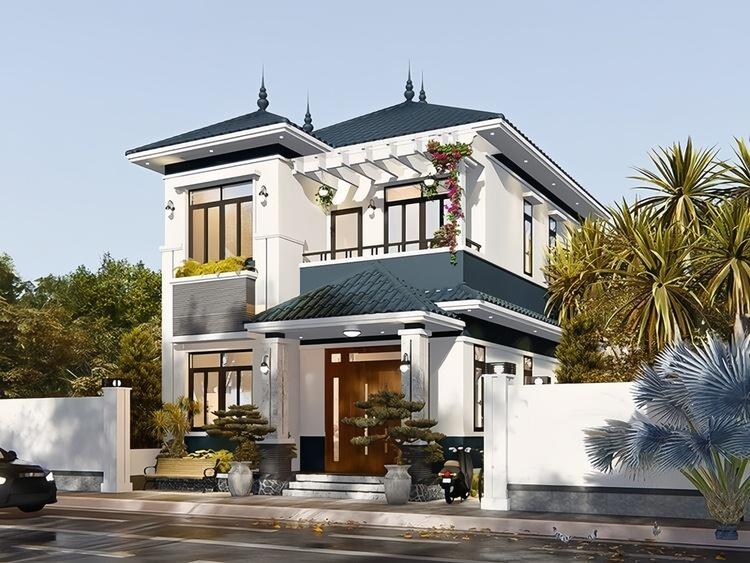 Mẫu nhà 2 tầng đẹp ở nông thôn có hạn chế về việc sửa chữa và cải tạo