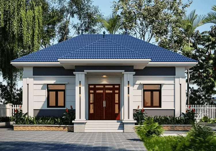 Ngôi nhà cấp 4 mái Nhật với 4 phòng ngủ đẹp, tiện nghi 