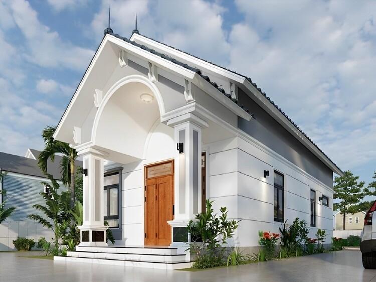 Mẫu nhà ống mái Thái cấp 4