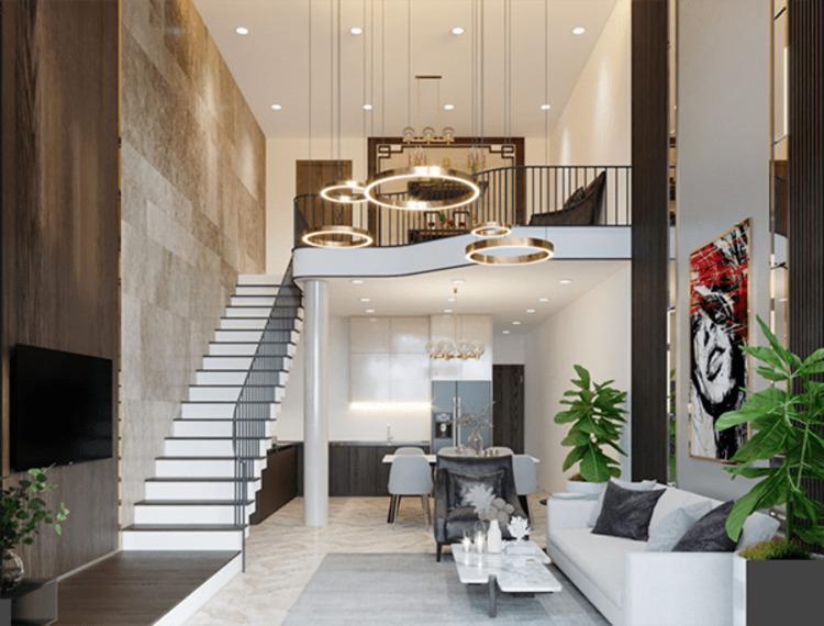 Mẫu nhà cấp 4 gác lửng 200 triệu mái Nhật 3 phòng ngủ sang trọng