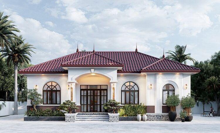 Mẫu nhà vườn cấp 4 mái Nhật 3 phòng ngủ thoáng mát, rộng rãi