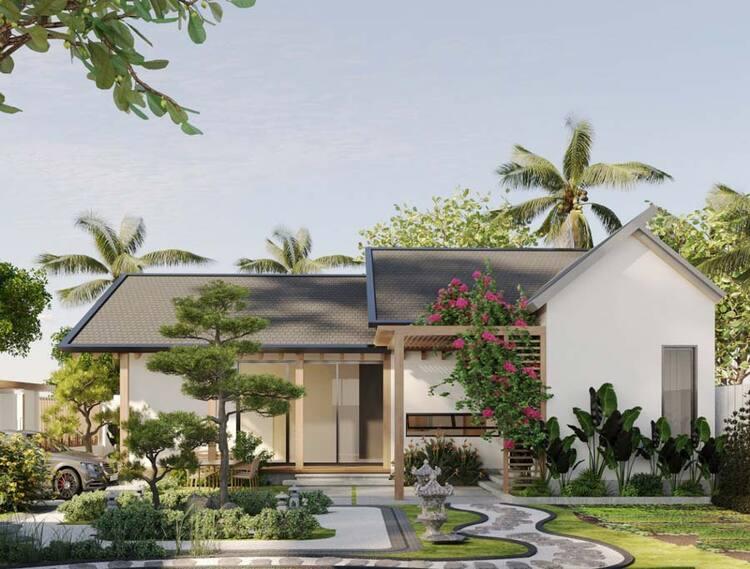 Mẫu nhà vườn không gian mở
