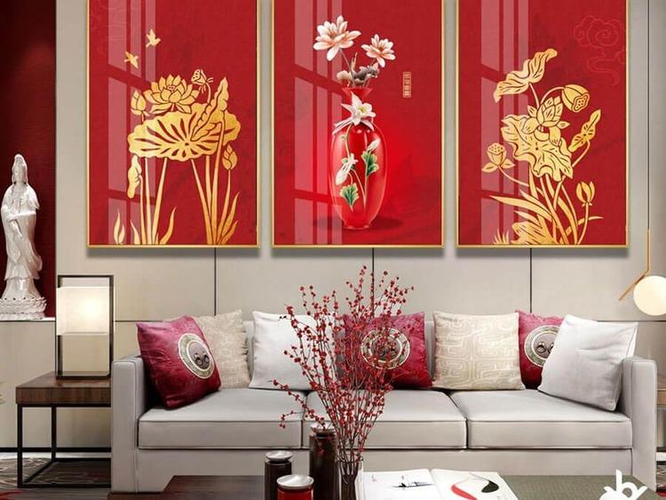 Trang trí nhà cửa đón Tết với tranh treo tường