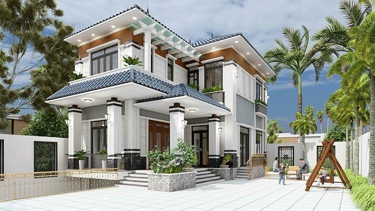 Chi phí xây biệt thự 2 tầng mái Nhật phụ thuộc vào nhiều tố