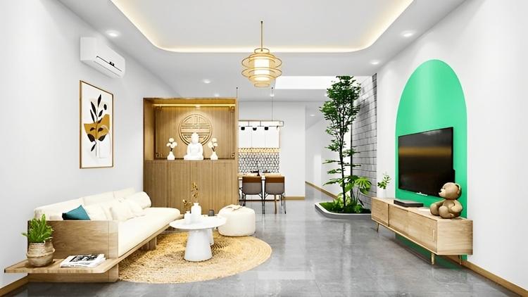 Loại bỏ hành lang không cần thiết để tối ưu diện tích phòng khách