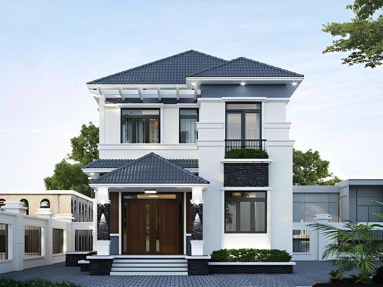 Mẫu nhà 2 tầng đẹp giá 1 tỷ có 3 phòng ngủ hiện đại