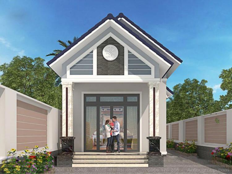 Mẫu nhà cấp 4 giả mái Thái hiện đại, tinh tế