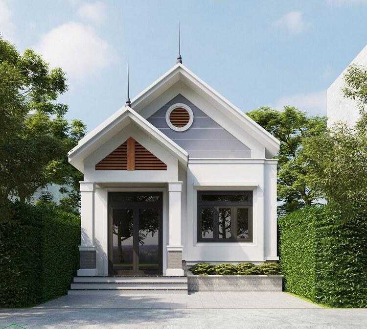 Mẫu nhà cấp 4 mái Thái 60m2 phù hợp với gia đình ít thành viên