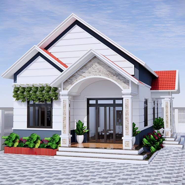 Mẫu nhà cấp 4 giả mái Thái đẹp, tiết kiệm chi phí 