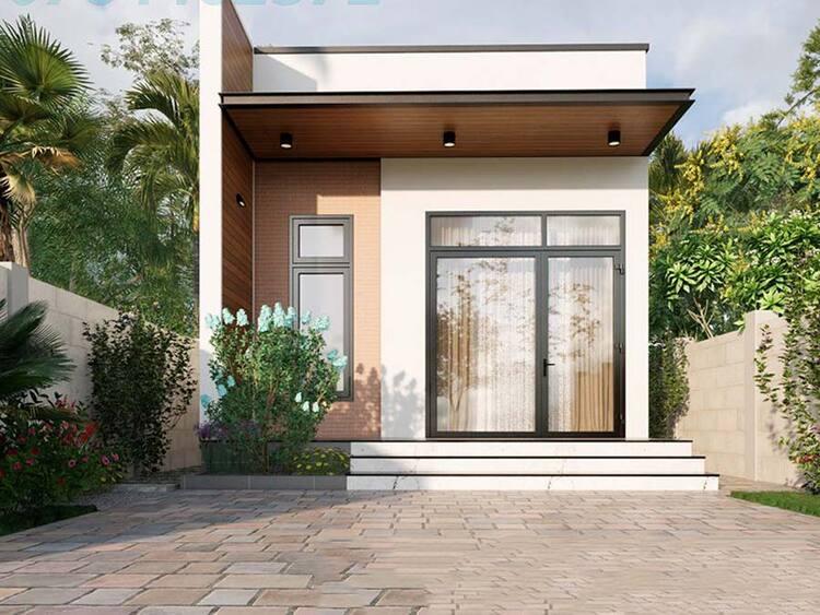 Mẫu nhà mái bằng nông thôn cấp 4 mang đến sự gần gũi, hài hòa