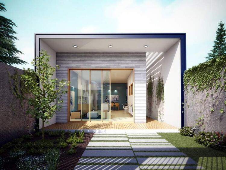 Mẫu nhà cấp 4 mái bằng giá rẻ, tiết kiệm chi phí