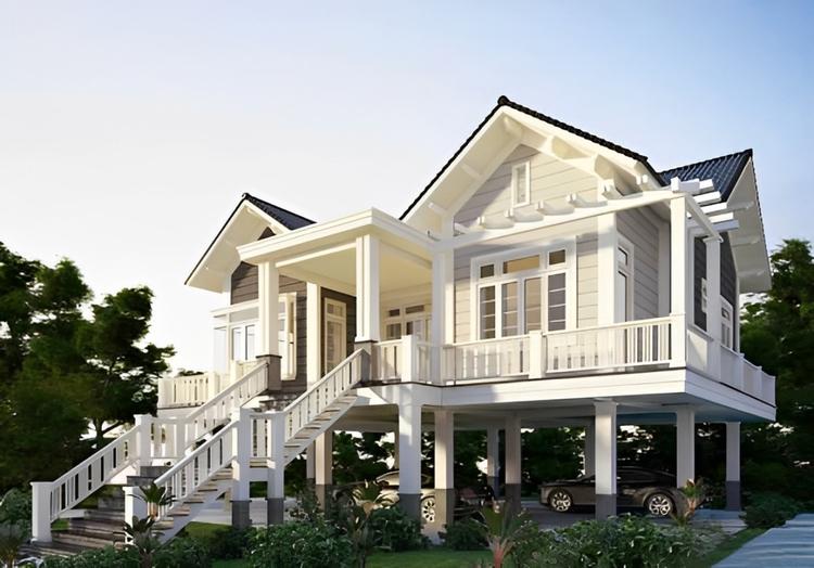 Thiết kế nhà sàn bê tông đẹp, độc đáo, mang đậm dấu ấn riêng 