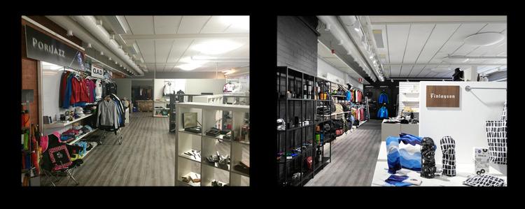 Hình ảnh trước và sau khi cải tạo shop bán quần áo