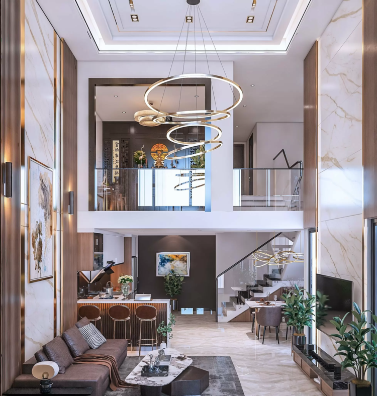 Chi phí xây nhà gác lửng 3 phòng ngủ dao động từ 4,500,000 - 6,000,000 VNĐ/m2