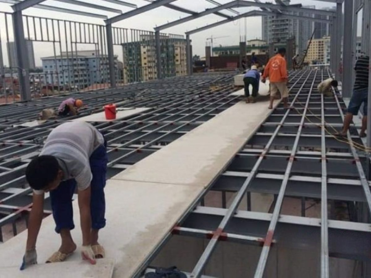 Đo đạc chính xác diện tích để xác định kích thước tấm Cemboard