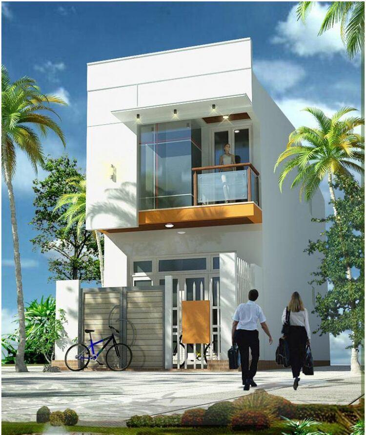 Mẫu nhà ống 2 tầng đẹp ở nông thôn giá rẻ 