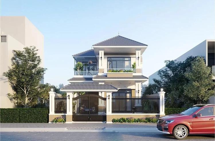 Mẫu thiết kế nhà 2 tầng mái Nhật ngang 7m hiện đại và tối ưu diện tích