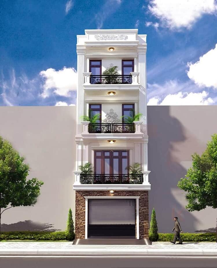 Mẫu nhà ống đẹp 4 tầng thiết kế hiện đại 