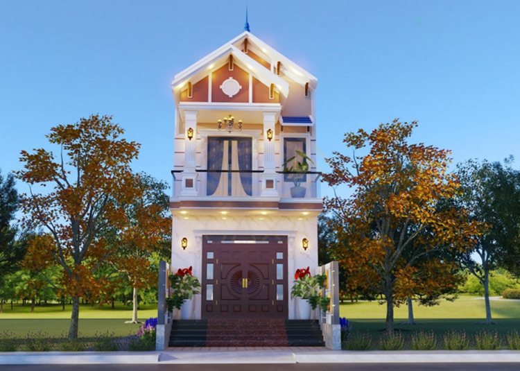 Mẫu nhà ống mái Thái 5x20m đẹp, hiện đại