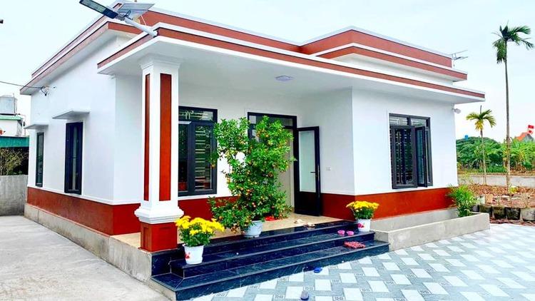 Mẫu nhà mái bằng nông thôn cấp 4 đơn giản, tiết kiệm chi phí