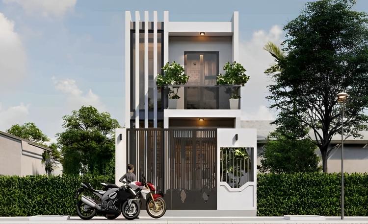 Thiết kế kế mở giúp nhà ống 2 tầng trở nên rộng rãi, thoáng mát