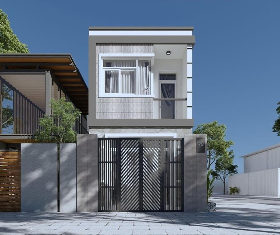 Mẫu nhà tiền chế 2 tầng 5x20 với thiết kế gọn gàng, hiện đại 