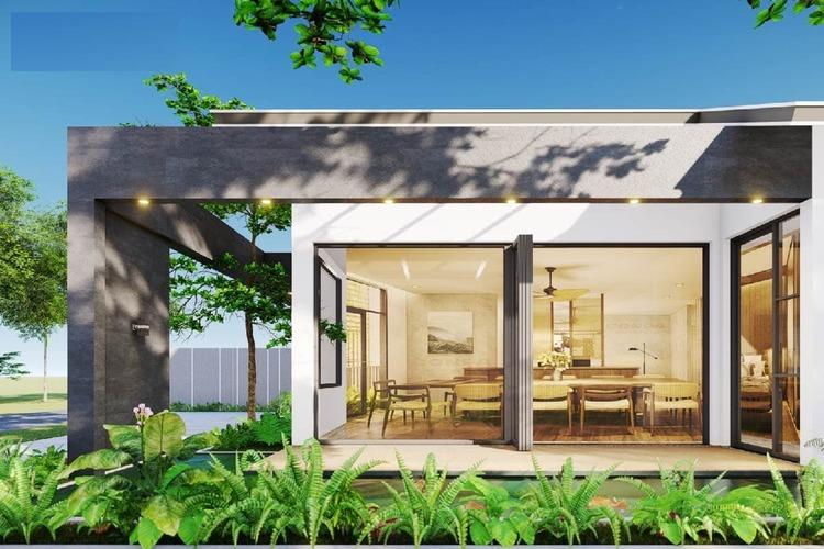 ​​​​​​​Mẫu nhà vườn cấp 4 không gian mở tận dụng tối đa ánh sáng