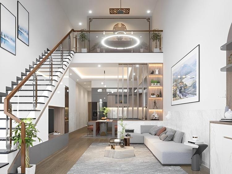 Mẫu nhà cấp 4 gác lửng 3 phòng ngủ 4x15 hiện đại, giá rẻ từ 300 triệu