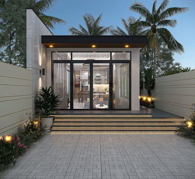 Mẫu nhà cấp 4 3 phòng ngủ 5x20m phù hợp với những quỹ đất hẹp