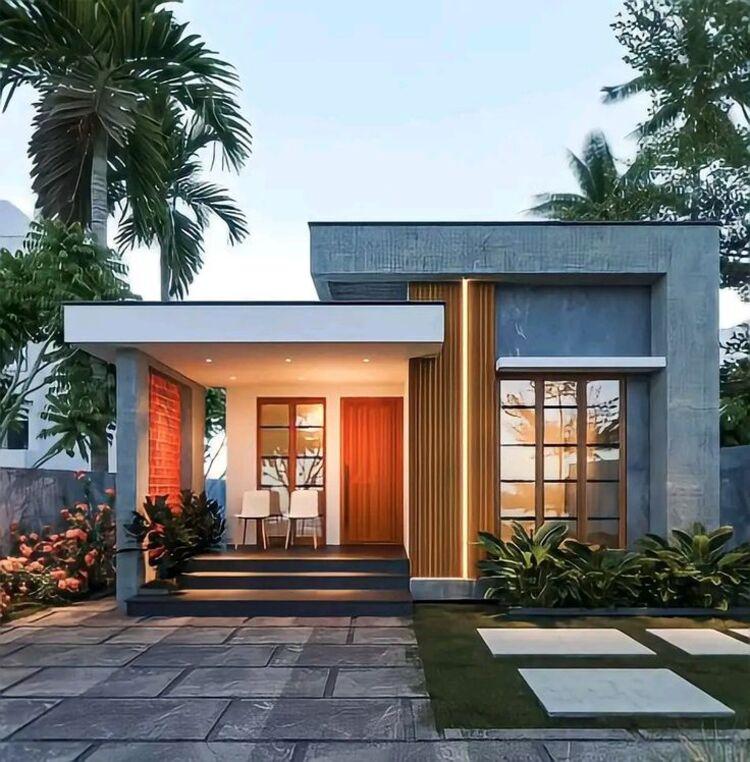 Mẫu nhà cấp 4 3 phòng ngủ, 1 phòng khách 100m2 yên bình, hài hòa