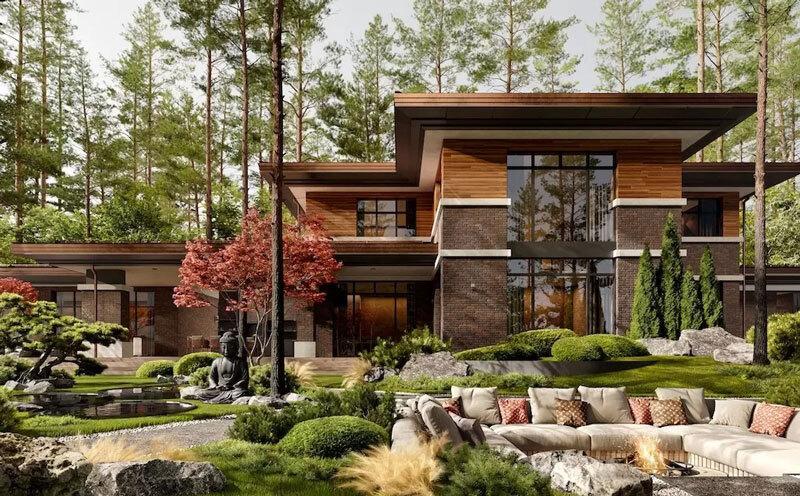 Mẫu biệt thự mini phong cách Nhật Bản phù hợp với những ai yêu thích lối sống đơn giản