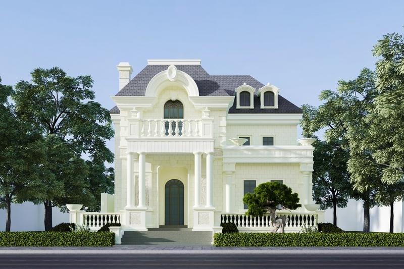 Biệt thự mini phong cách kiểu Pháp là sự kết hợp hoàn hảo giữa vẻ đẹp tinh tế, lãng mạn