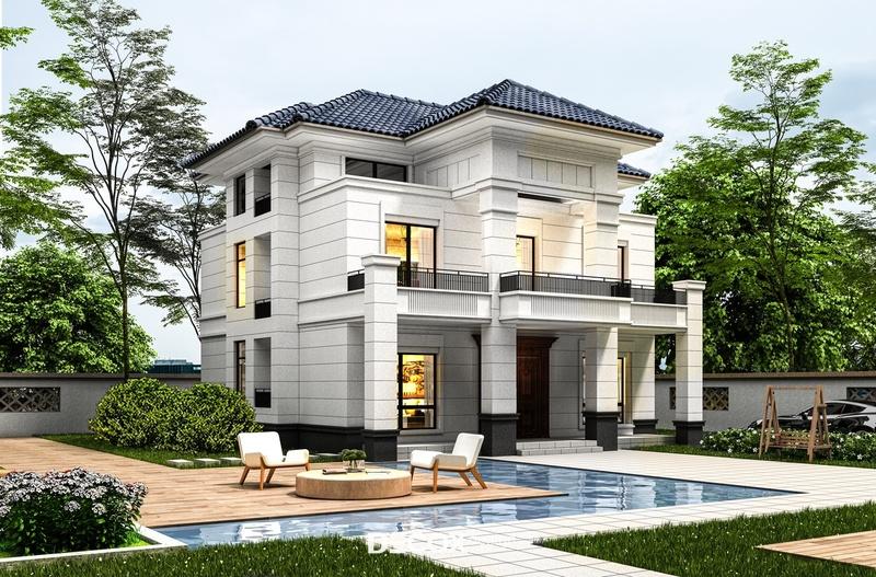 Mẫu biệt thự mini có sân vườn đẹp, xanh mát