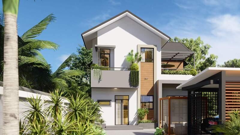 Thiết kế biệt thự mini theo xu hướng gần gũi với thiên nhiên 