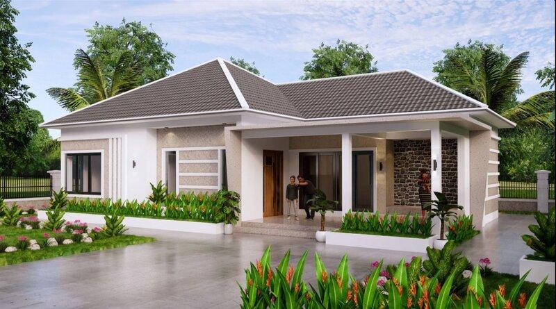 Mẫu biệt thự mini cấp 4 bố trí gọn gàng, tối ưu không gian sống