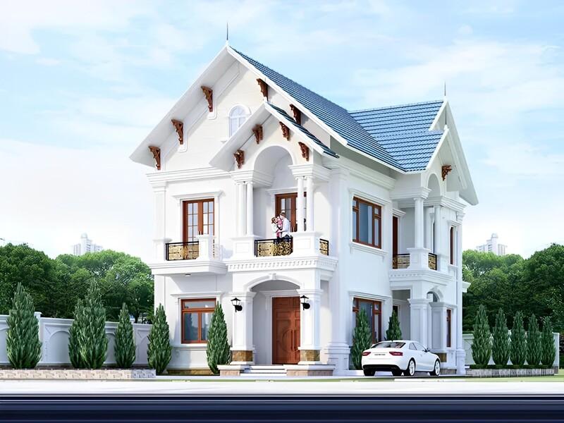 Kiến trúc biệt thự mini mái Thái đẹp mắt, tối ưu công năng sử dụng