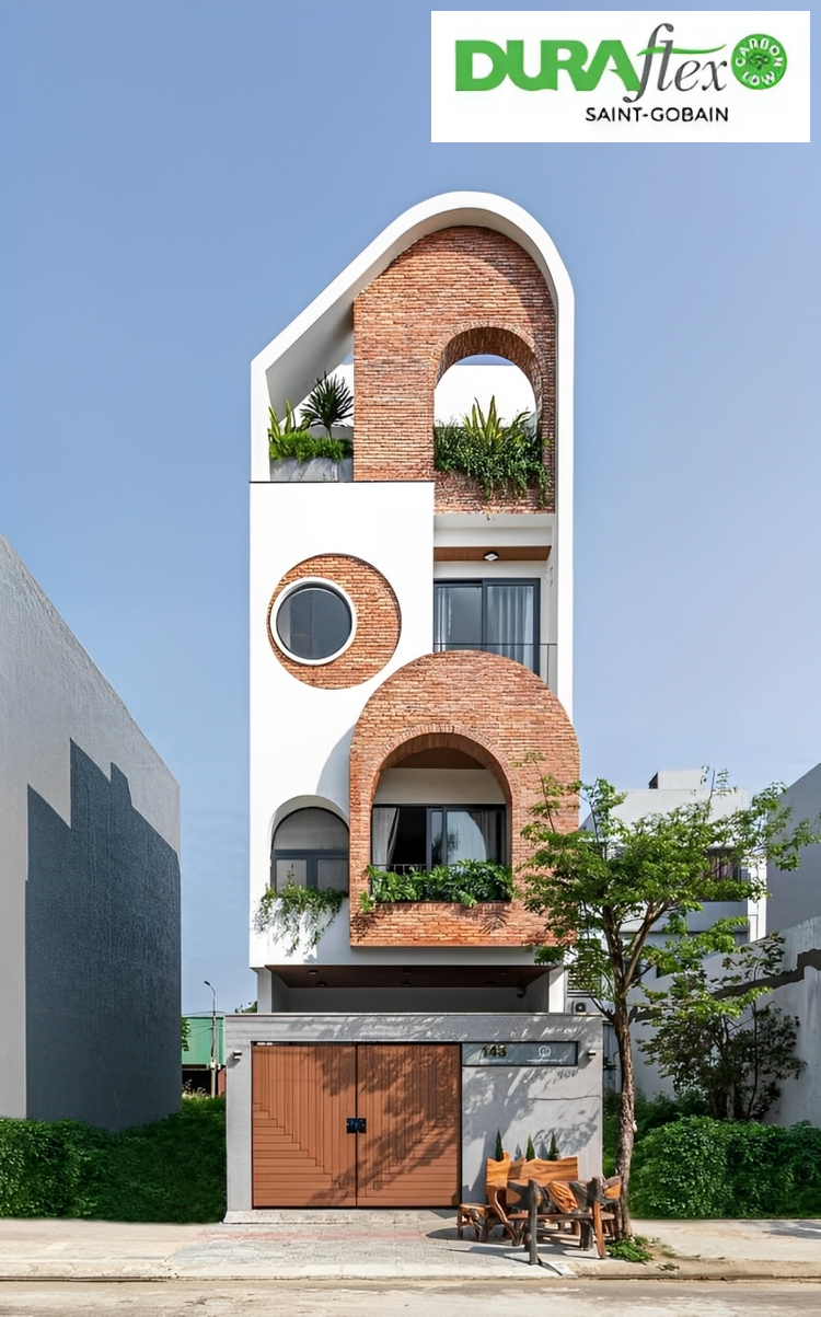 Mẫu mặt tiền nhà ống đẹp 3 tầng ngang 7m sang trọng