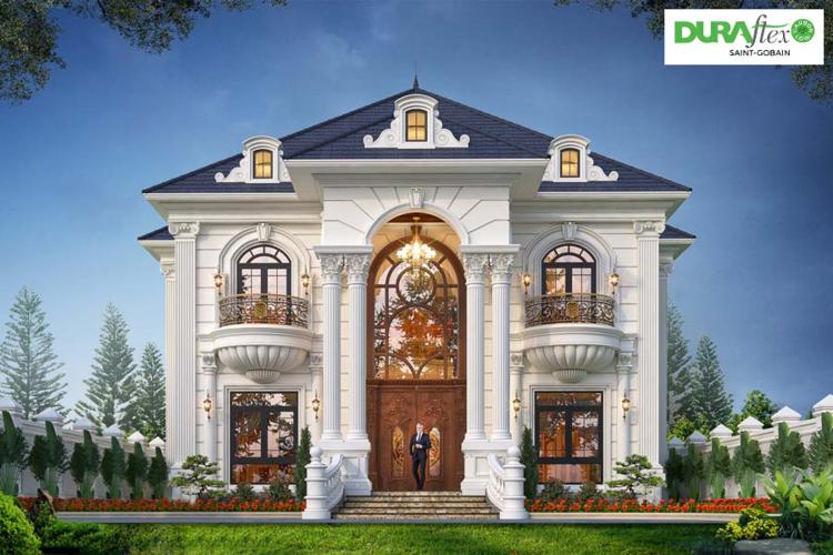 Biệt thự nhà vườn 2 tầng phong cách tân cổ điển quý phái, hiện đại