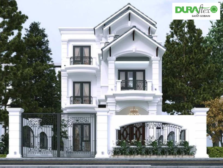 Mẫu biệt thự nhà vườn 3 tầng có thiết kế mái Thái bề thế và đẳng cấp 