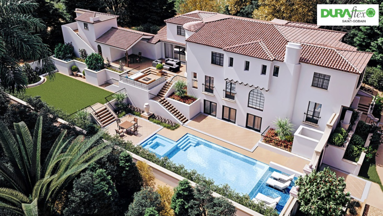 Biệt thự nhà vườn 3 tầng theo phong cách Địa Trung Hải ấn tượng 