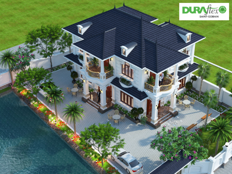 Căn biệt thự nhà vườn với diện tích 300m2 đầy đủ tiện nghi hiện đại 