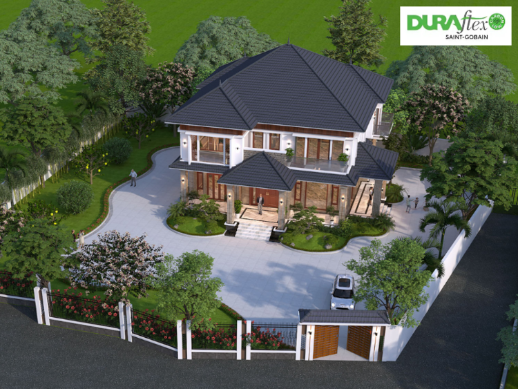 Mẫu thiết kế biệt thự đơn giản, được ưa chuộng hiện nay