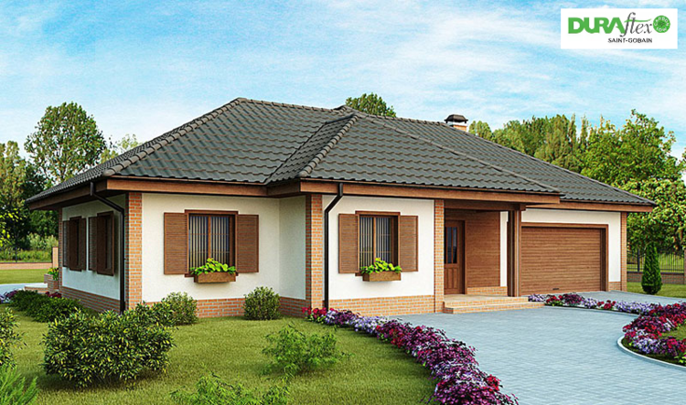 Căn biệt thự nhà vườn 1 tầng  5 phòng ngủ thoải mái, hiện đại