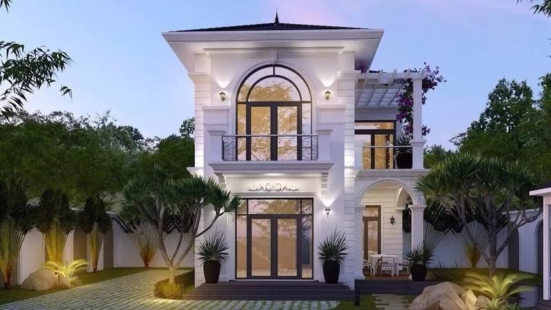 Thiết kế nhà 2 tầng 4 phòng ngủ dưới 1 tỷ có diện tích 90m2