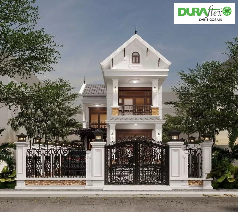 Mẫu nhà 2 tầng nông thôn 800 triệu hiện đại, sang trọng, được ưa chuộng