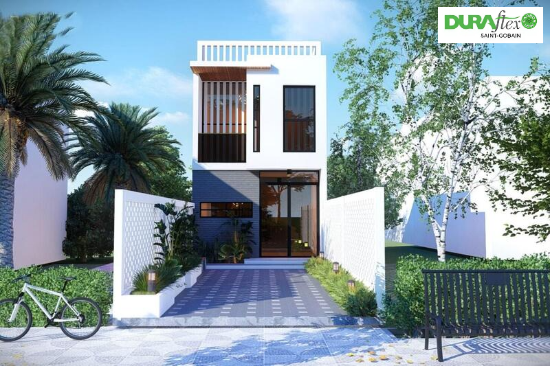 Mẫu nhà 2 tầng nông thôn 800 triệu có sân vườn đẹp, sáng sủa 