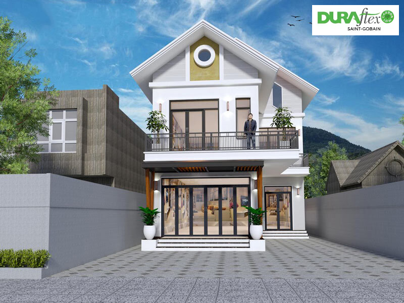 Mẫu nhà 2 tầng nông thôn 800 triệu mái Thái đẹp lung linh, tinh tế