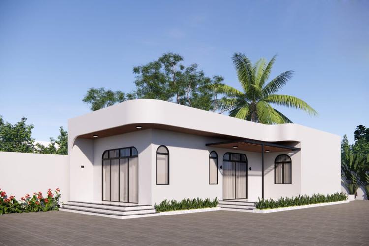 Mẫu nhà cấp 4 mái bằng hiện đại giúp tối ưu công năng 