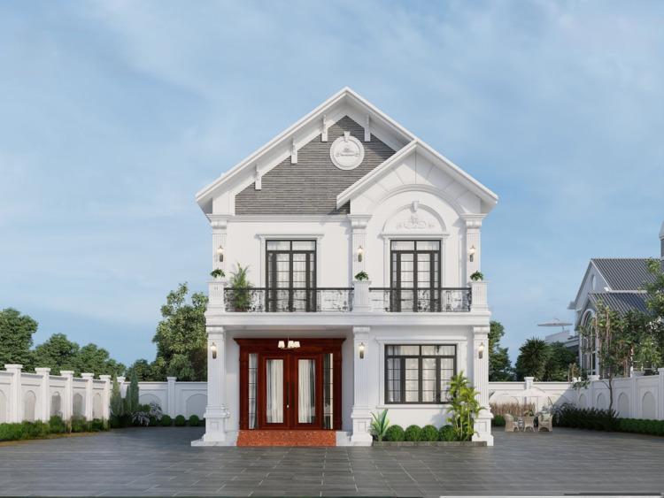 Mẫu nhà mái Thái 2 tầng giá 600 triệu thiết kế thanh lịch, đáp ứng đầy đủ công năng