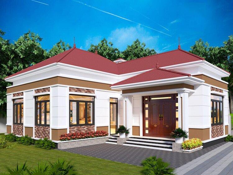 Nhà cấp 4 chữ L 3 phòng ngủ thường có kết cấu vững chãi, đảm bảo sự an toàn cho gia chủ